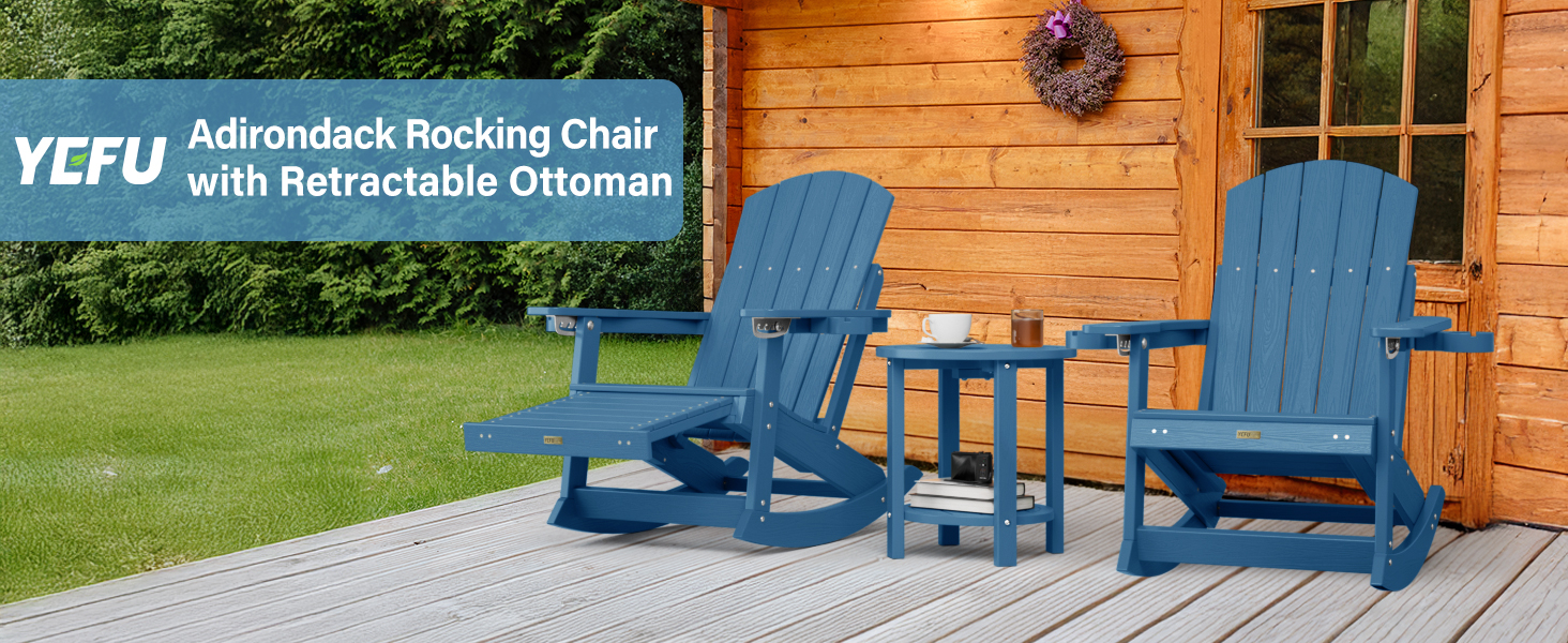 YEFU Adirondack Rocking Chair