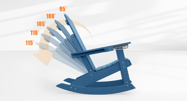 Adjustable Adirondack Rocking Chair